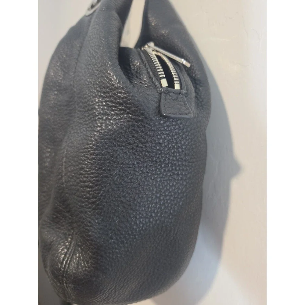 Michael Kors Black Pebble Leather Large Hobo Shoulder Bag